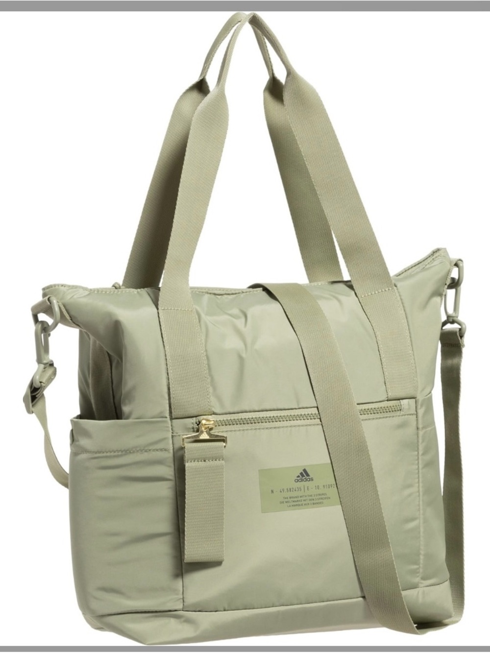 Adidas All Me 2 Tote Bag Crossbody or Shoulder. Cream. New With Tags